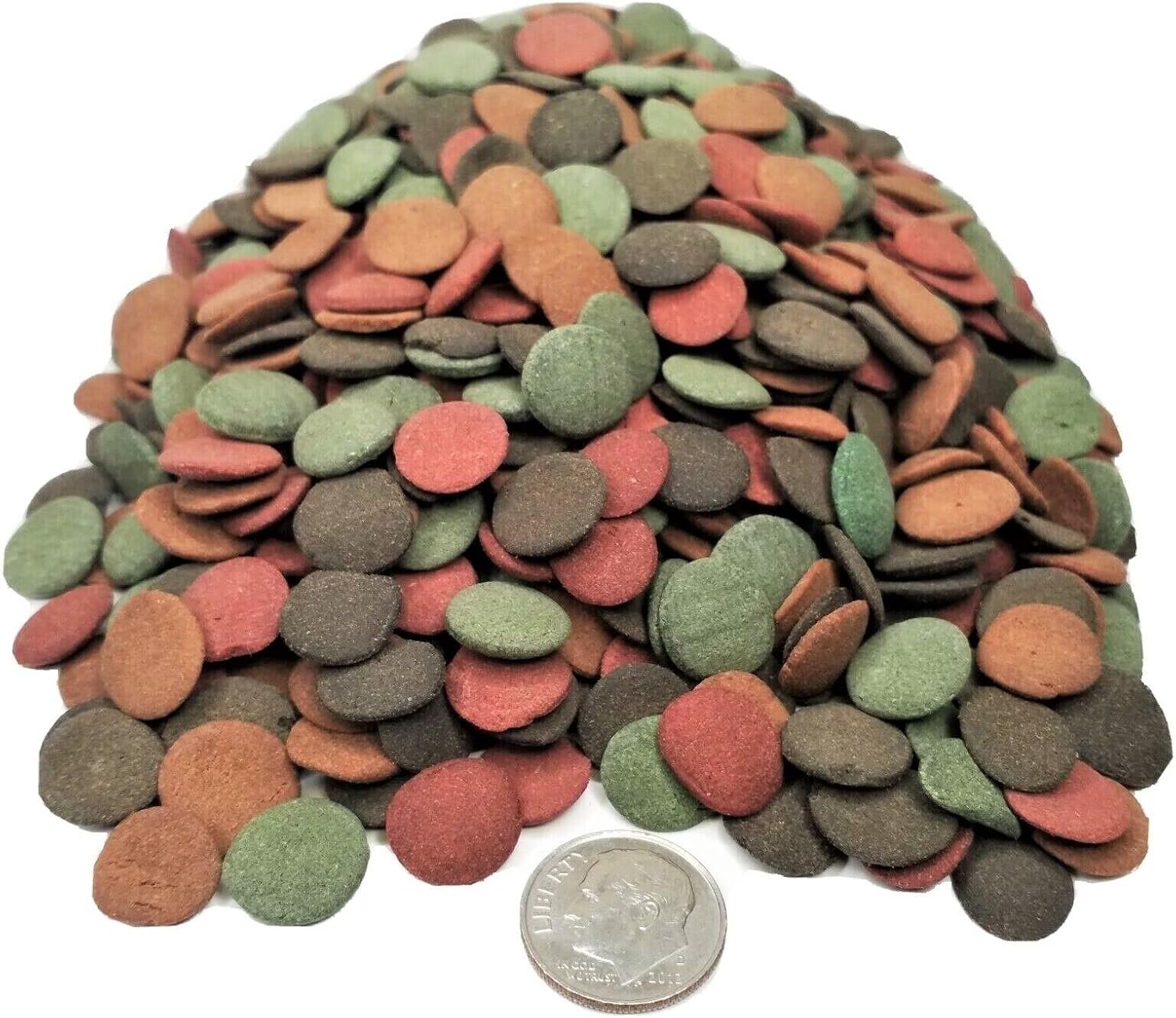 4-Type 12mm-1/2″ Sinking Wafer Mix for Bottom Fish, Tropicals…1-lb Bag | Spirulina-Algae, Ultra-Worm, Ultra-Shrimp, Color Enhancing Wafers For Shrimp, Snails, Crabs, Crayfish, All Tropical Fish