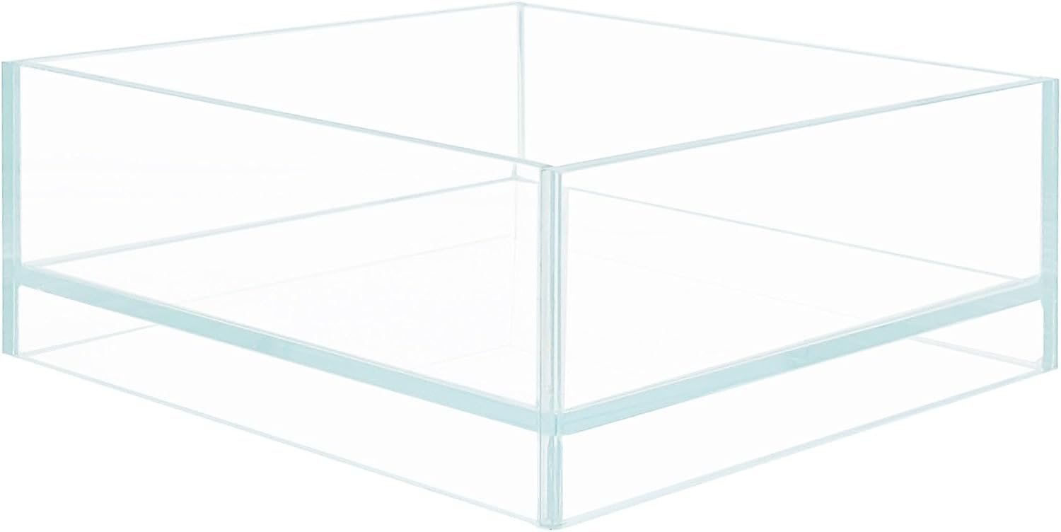 Nano Tall Rimless Aquarium Low Iron Frameless Fish Tank, Extra Clear with Floating Air Style, for Aquariums or Terrariums