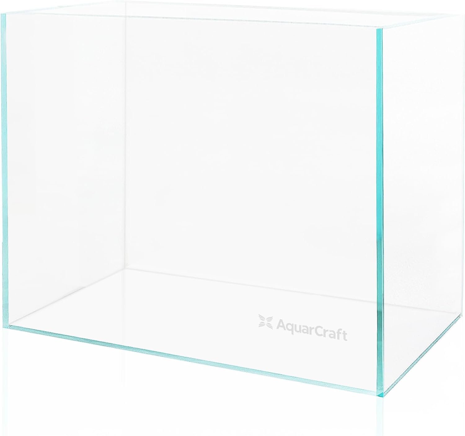 3.5 Gallon Rimless Aquarium, Ultra Clear Nano Betta Tank | 5mm low iron glass, 14.5 x 5.1 x 10.6 in rectangular design for betta fish, shrimp, aquascaping and planted setups
