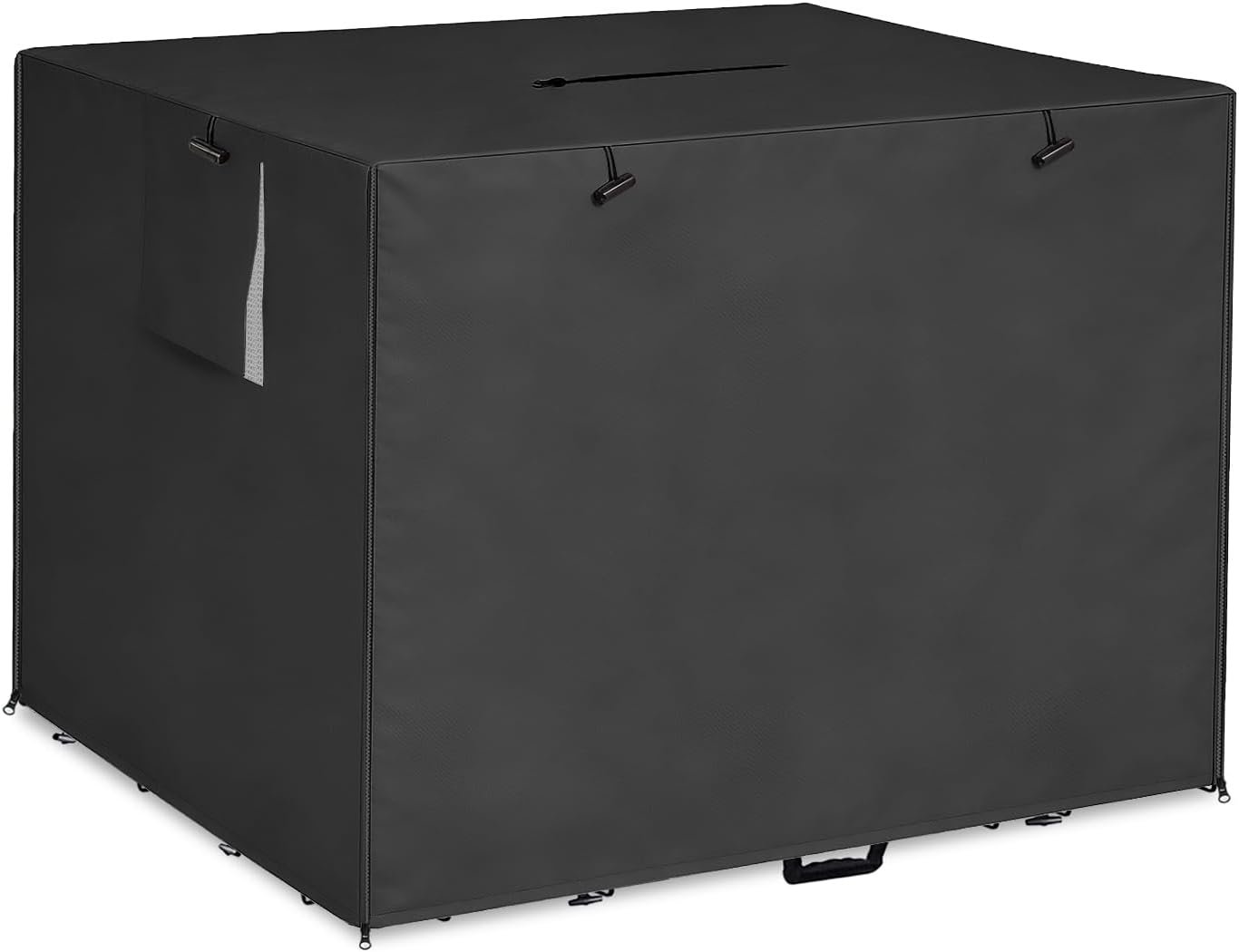 48Inch Wire Dog Crate Cover,Durable Windproof Privacy Polyester Pet Kennel Covers,Breathable Blackout Cover for 1/2/3 Door Dog Cage. (48″ L x 30″ W x 33″ H,Black)