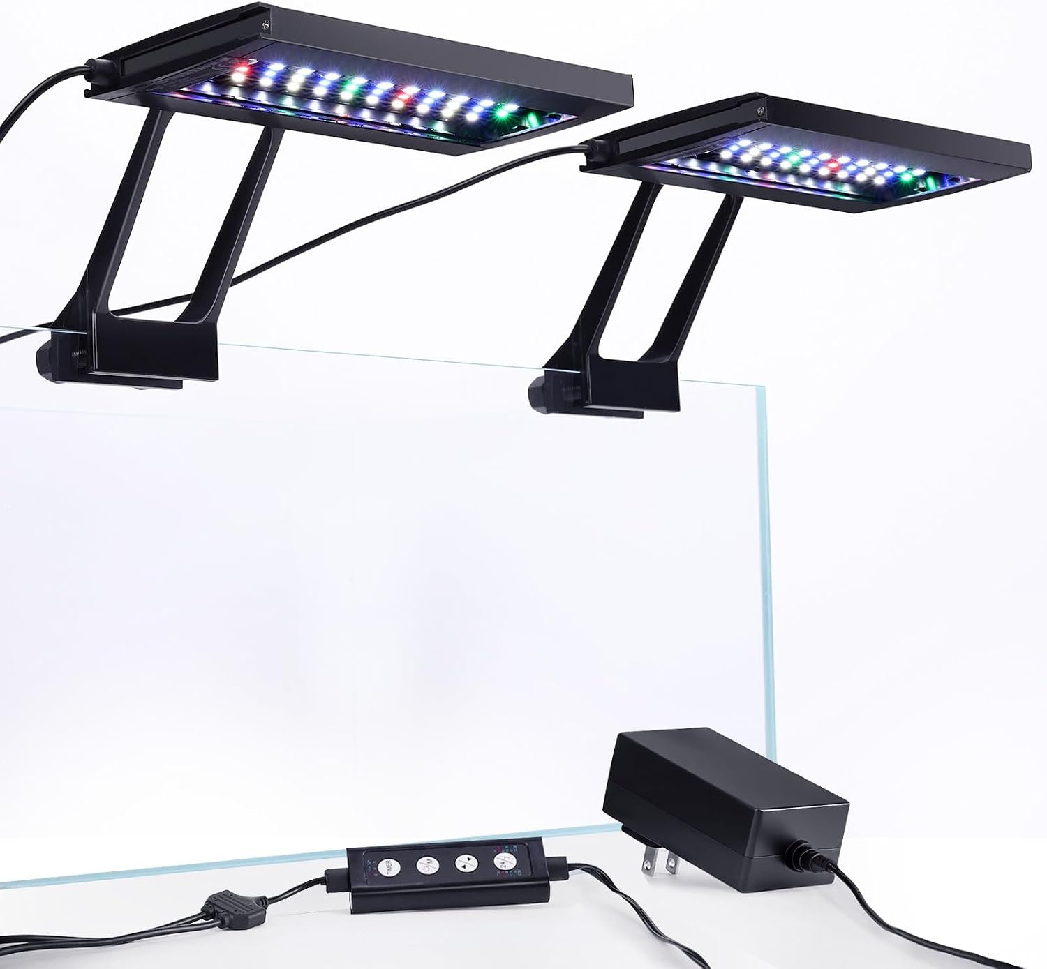 hygger Clip On Aquarium LED Light with Multi-Channel Controller, Fish Tank Light 24/7 Lighting Sunrise-Daylight-Moonlight and DIY Mode, Adjustable Timer/Brightness Light 7 Colors for Freshwater (2)