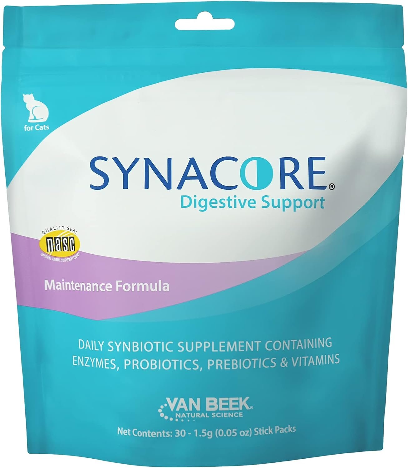 Synacore Feline – (30 Count) All Natural Formula to Provide Immune Support for Cats & Help Maintain Digestive Health – Probiotics and Vitamins for Cats – Natural Pet Products
