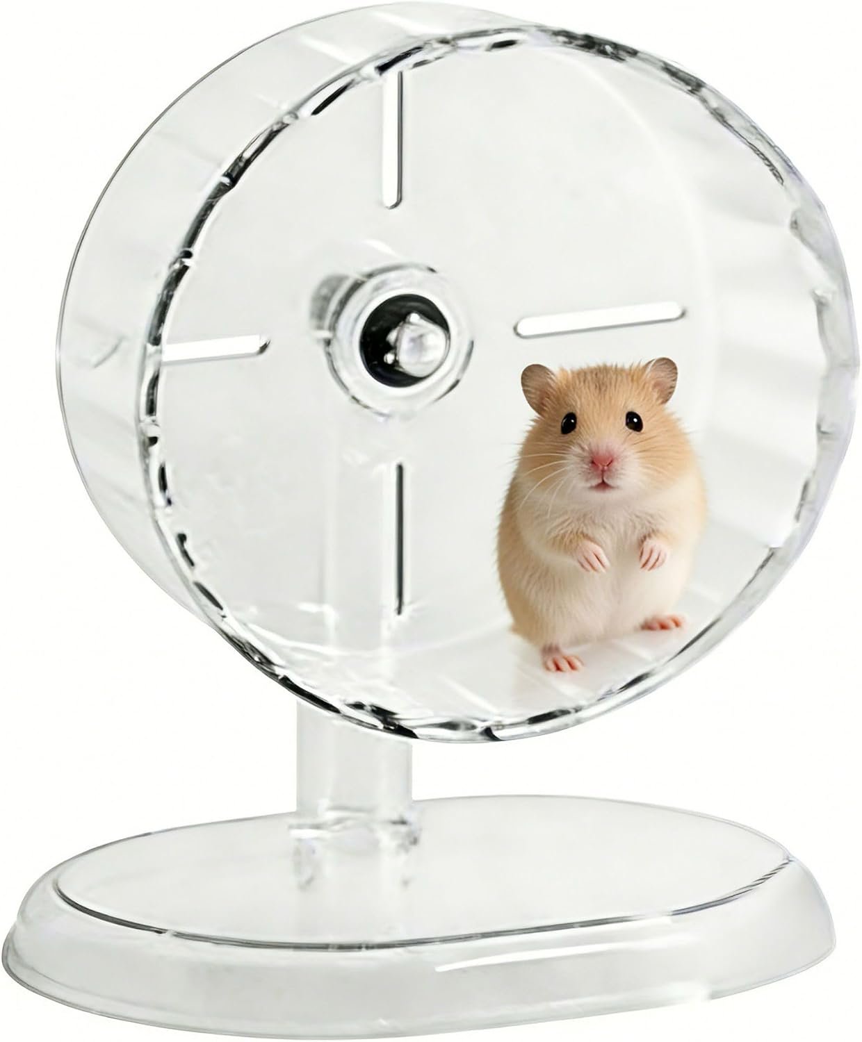Silent Hamster-Wheel 7.1 Inch, Nonslip Spinning-Wheel, Exercise Hamster-Toys Platform for Hamster Cage Rat Cage Mouse Cage Small Pet Accessories for Hedgehog Gerbil Chinchilla Guinea Pig