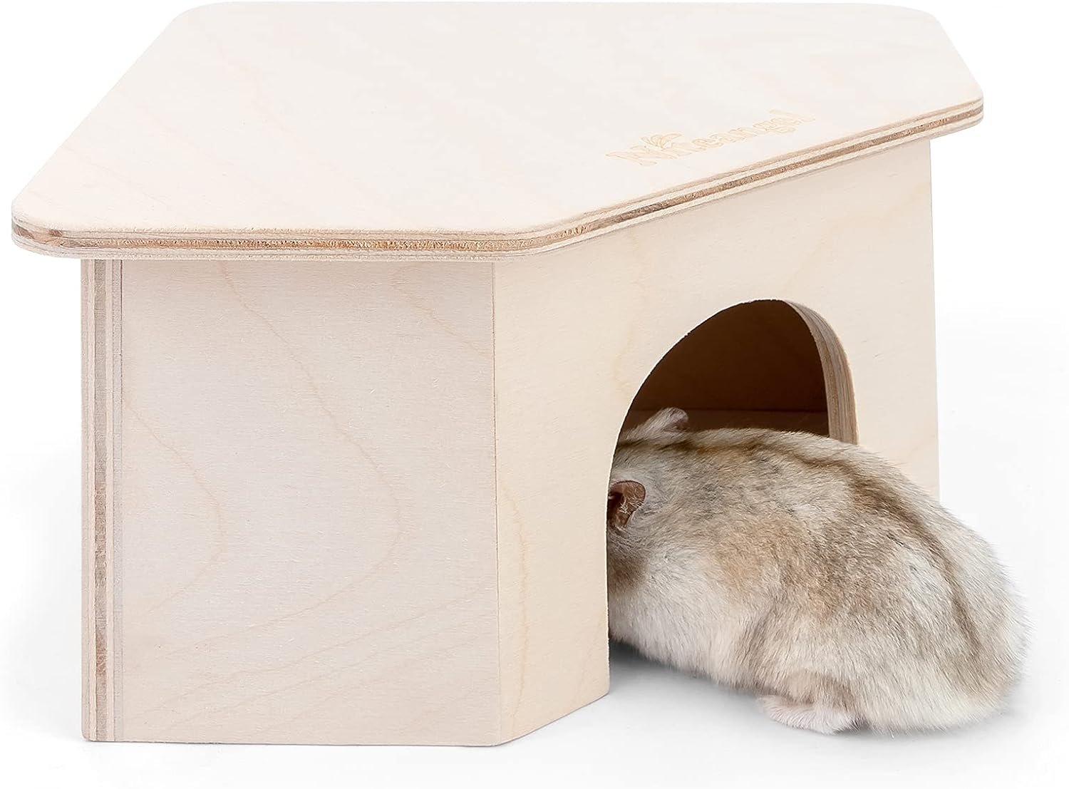 Niteangel Birch Chamber-Maze Hamster Hideout – Small Pets Woodland House Habitats Decor for Hamster Mice Gerbils Mouse