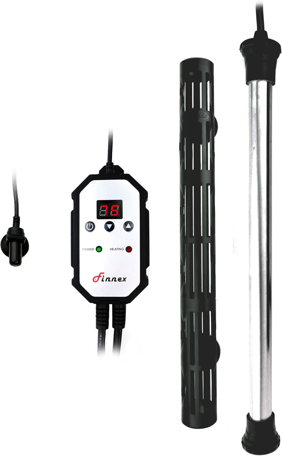 Finnex HMU Digital Aquarium Titanium Heater Series (100 Watts)