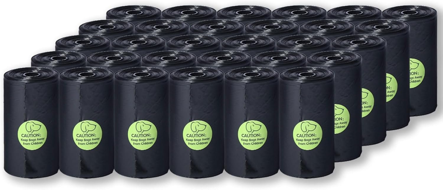 DREAM&GLAMOUR Dog Poop Bags,300 Count | value pack,Strong Poop Bags for Dogs,15 Rolls,20 Doggy Bag Per Roll,Each Measures 9 x 13 Inches,Guaranteed Leak-Proof