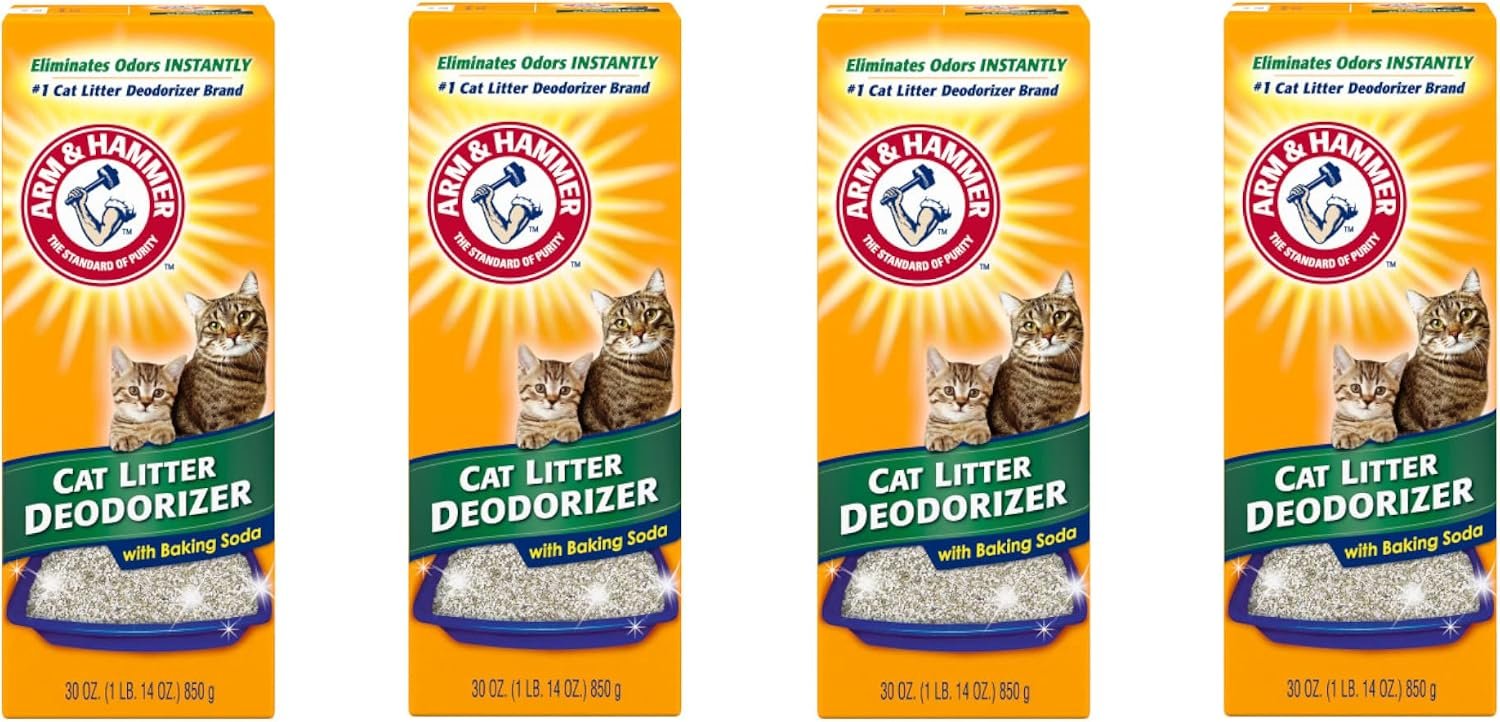 ARM & Hammer Cat Litter Deodorizer-Super Size Pack-30 oz Pack of 4