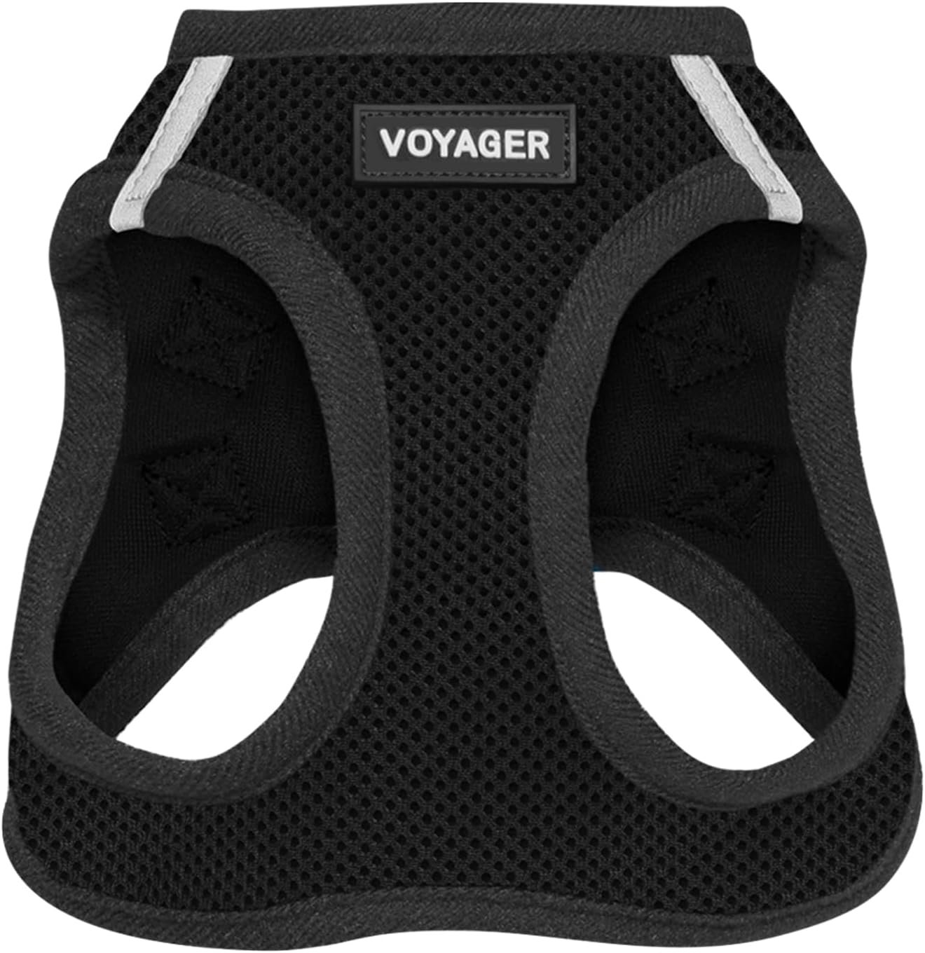 Voyager Step-in Air Dog Vest Harness – Black, Small | 14.5-16″ in Chest, Reflective Bands, All Weather Breathable Air Mesh, Cats Compatible, Lightweight, Fast Drying