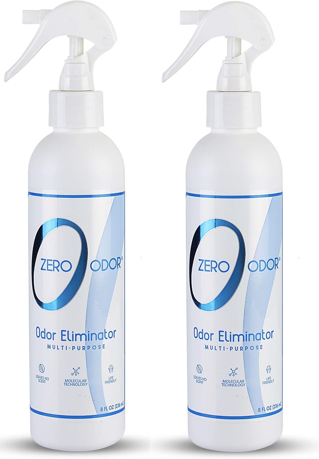 Zero Odor – Multi-Purpose Strong Odor Eliminator for Home, Office, Car, Bathroom, Hotel, Room Deodorizer, and Odor Neutralizer, 8oz Two Pack