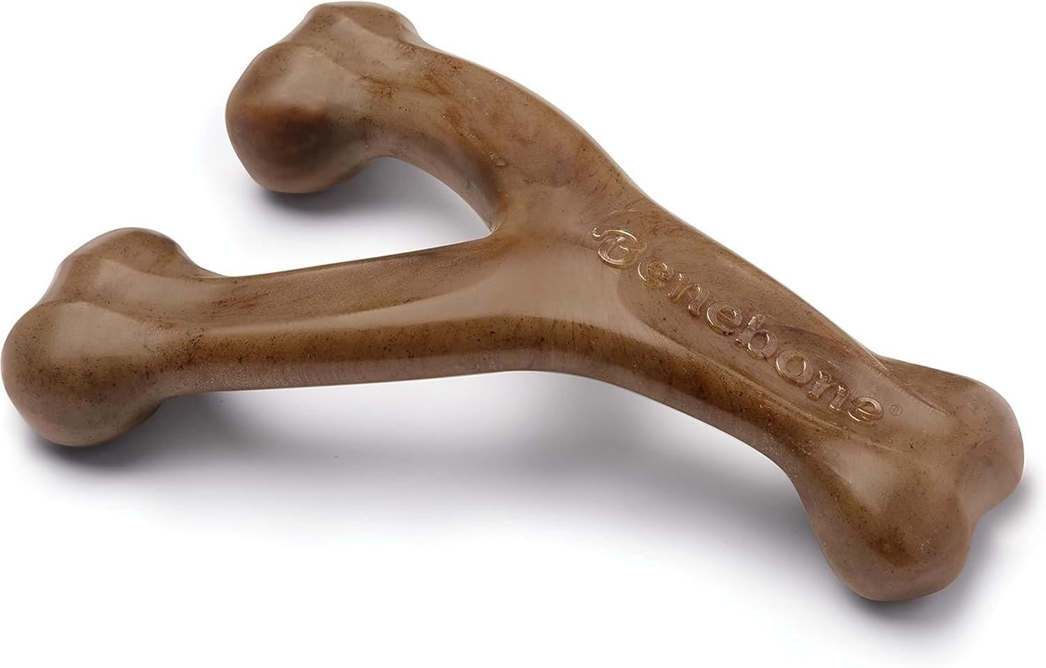 Benebone Wishbone Durable Dog Chew Toy for Aggressive Chewers, Made in USA, Large, Real Bacon Flavor | Durable, Super Chewer, Made in USA, Dog Bones, Long-Lasting, A Size for Every Dog, Keeps Them Busy
