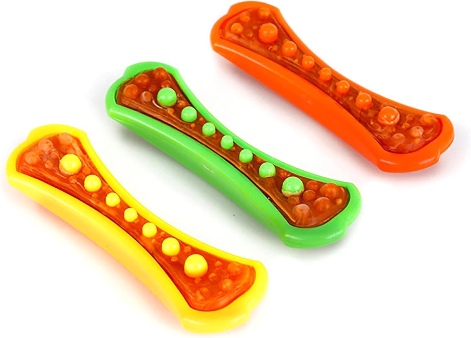 Hartz Chew ‘n Clean Dental Duo Dog Treat & Chew Toy, Color Varies, Medium, 3 Pack