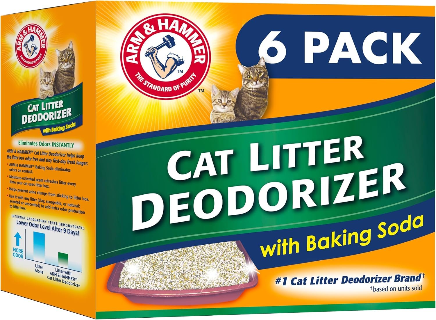ARM & Hammer Cat Litter Deodorizer Double Duty, 20 oz, 6 Pack