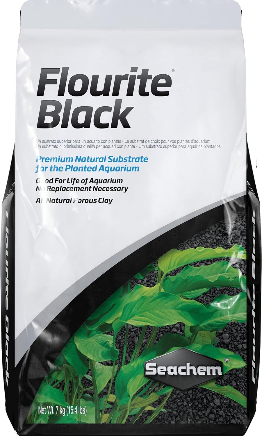 Seachem Flourite Black Clay Gravel – Stable Porous Natural Planted Aquarium Substrate 15.4 lbs