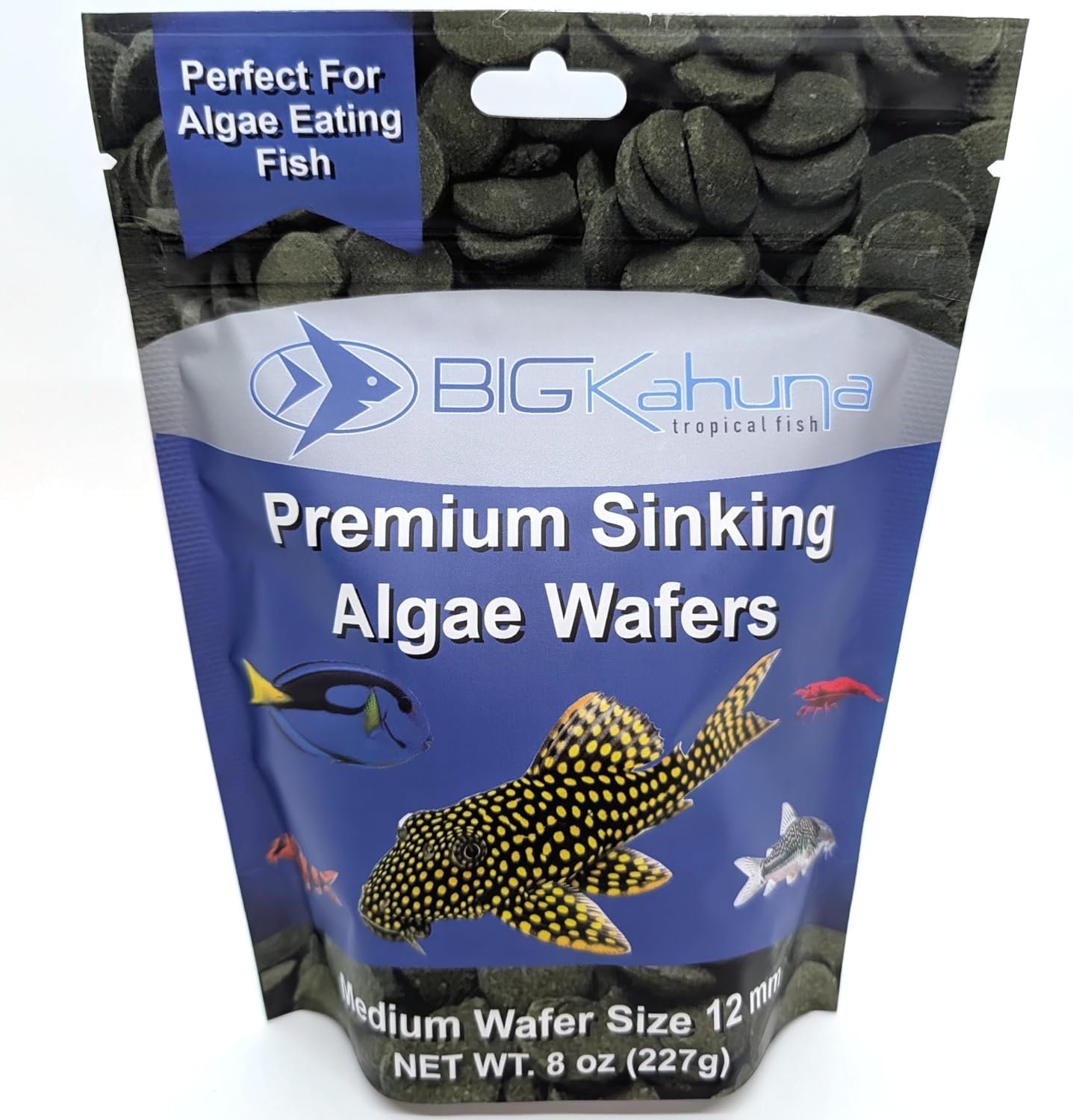 Medium 12mm Algae Wafer – Algae Wafers for Bottom Feeders – The Best Pleco Wafers & Pleco Food Available – Algae Wafers for Snails (8 oz)