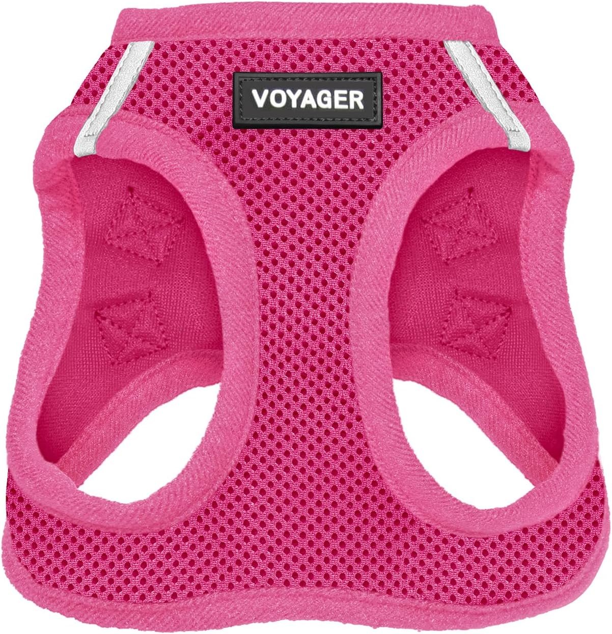 Voyager Step-in Air Dog Vest Harness – Fuchsia, Small | 14.5-16″ in Chest, Reflective Bands, All Weather Breathable Air Mesh, Cats Compatible, Lightweight, Fast Drying