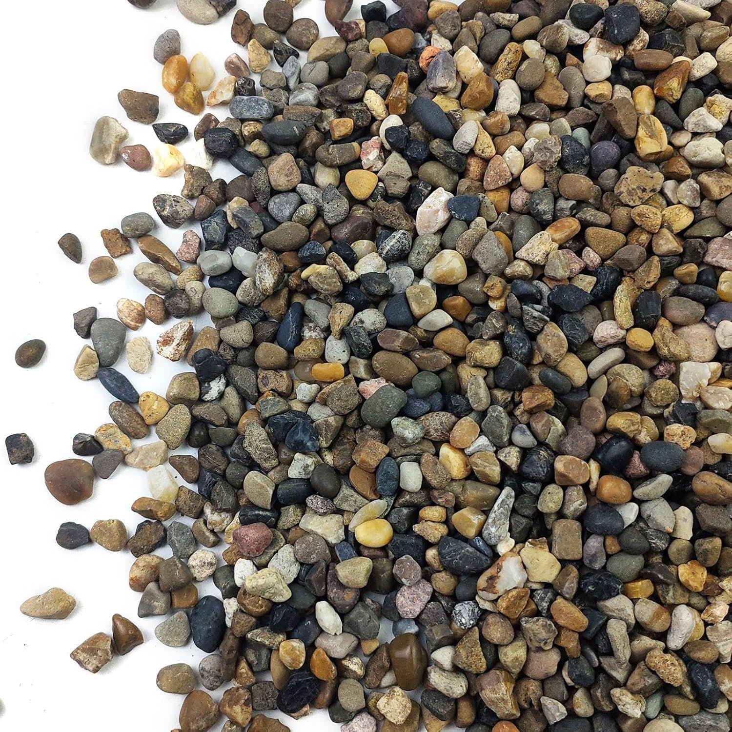 5LB Aquarium Gravel, 1/4″ Pea Gravel for Fish Tank, Small River Rocks for Garden Decoration, Landscaping, Vase Filling, Flower Pot Paving(4-8MM)