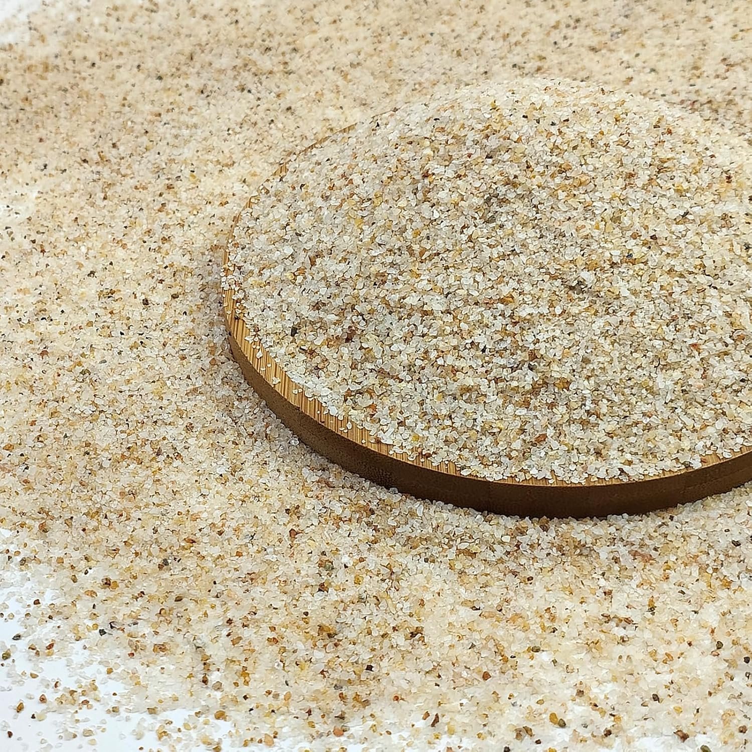 FANTIAN Aquarium Sand, 5 lbs Fish Tank Sand, Beige | Aquarium Substrate Gravel, Safe for Fish Tank, Shrimp, Terrariums, Aquatic, Plant, Fire Pits, Candle, Vase, Crafts
