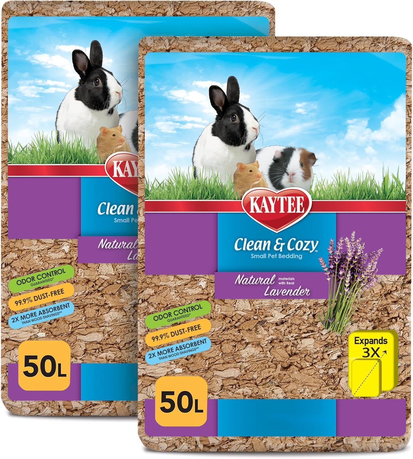 Kaytee Clean & Cozy Natural Bedding with Lavender 100 Liters
