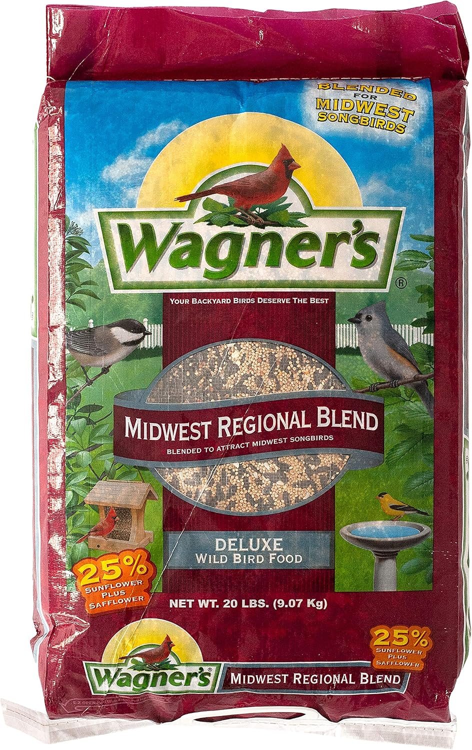 Wagner’s 62006 Midwest Regional Blend Wild Bird Food, 20-Pound Bag