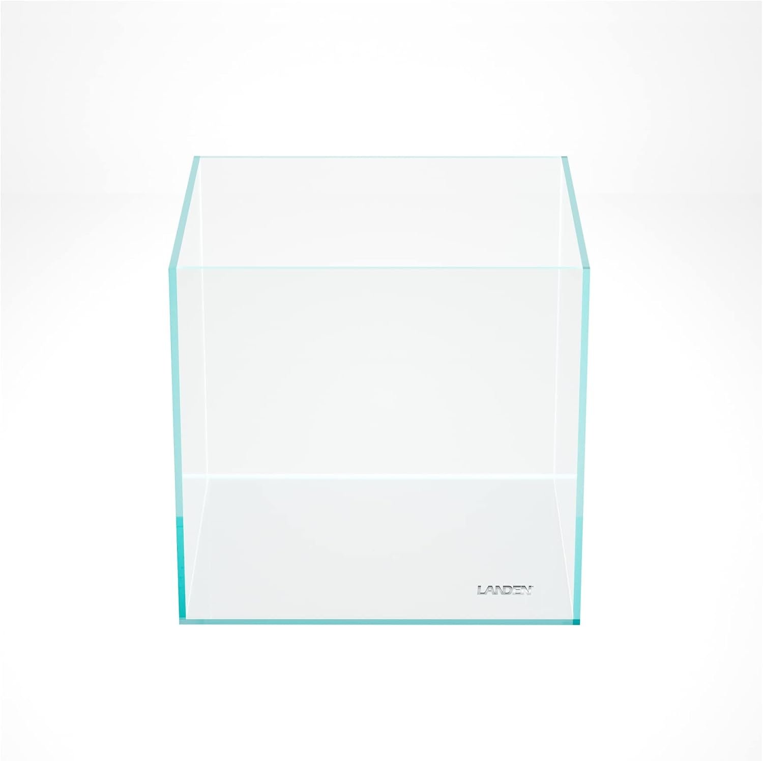 30C 6.6 Gallon Rimless Low Iron Aquarium Tank, W11.8×D11.8×H11.8 in(30x30x30cm) 5mm Thickness with Nano Foam Leveling Mat Included 111001