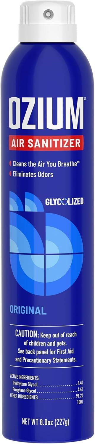 Ozium Air Sanitizer 8 Oz. Spray | For Homes, Cars, Offices and More, Original Scent, Pack of 1