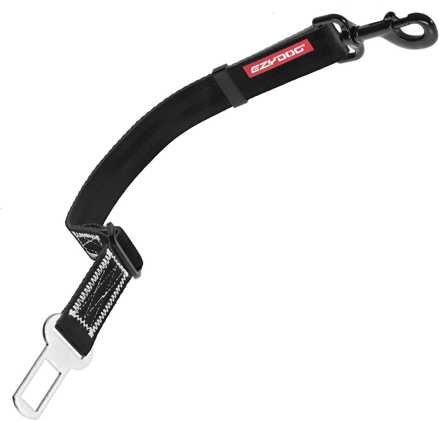 EzyDog Click – Dog Seat Belt Car Restraint – 17in – 26in | Fully Adjustable from 17.5 – 26 Inches, Uses Seat Belt Buckle, Same Belt Material as Seat Belts, Reduce Distractions
