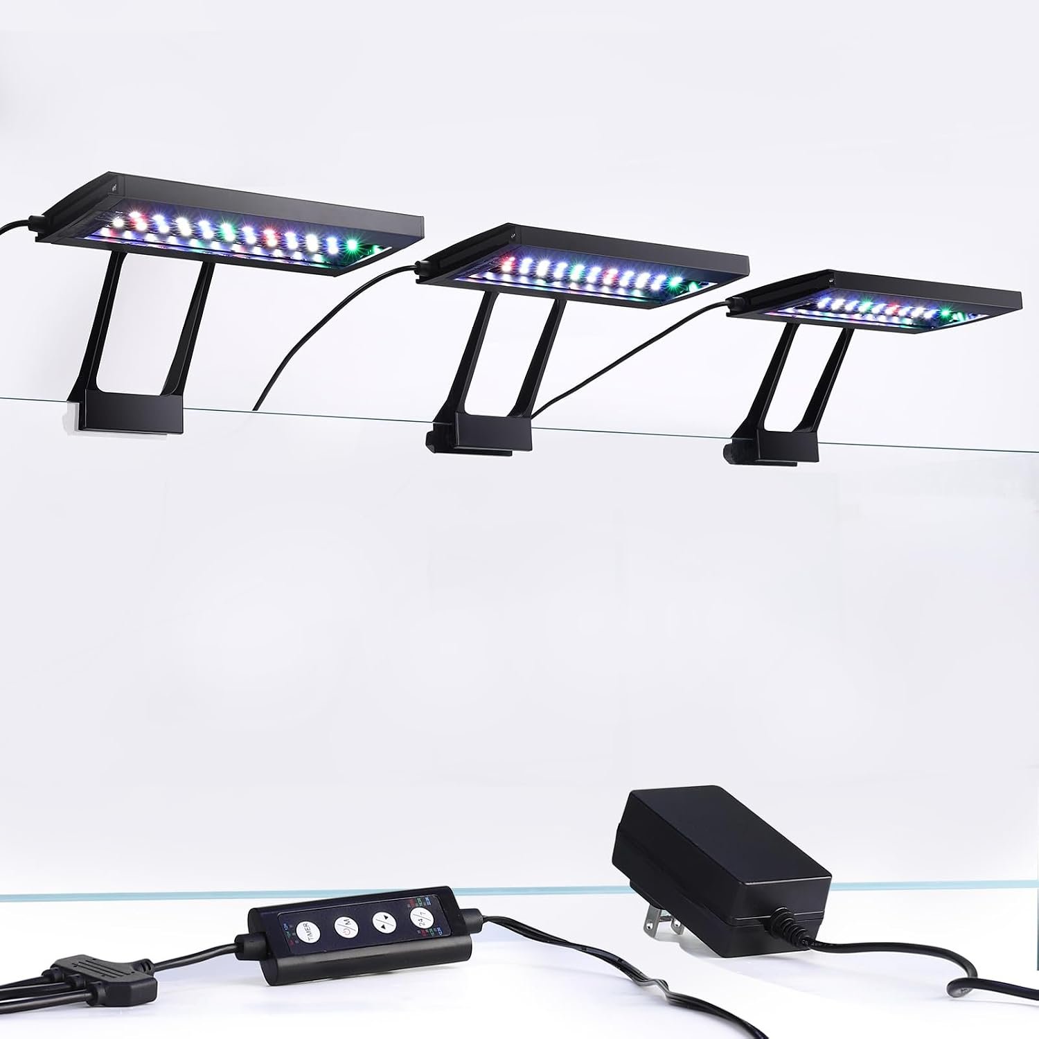 hygger Clip On Aquarium LED Light with Multi-Channel Controller, Fish Tank Light 24/7 Lighting Sunrise-Daylight-Moonlight and DIY Mode, Adjustable Timer/Brightness Light 7 Colors for Freshwater (3)