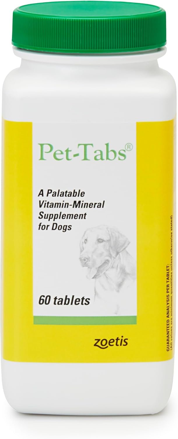 Multivitamin Supplement for Adult Dogs & Puppies, 60 Chewables | 17 Essential Minerals & Vitamins for Everyday Wellness & Growth, Promotes Healthy Skin & Coat, Supports Nutritional Gaps