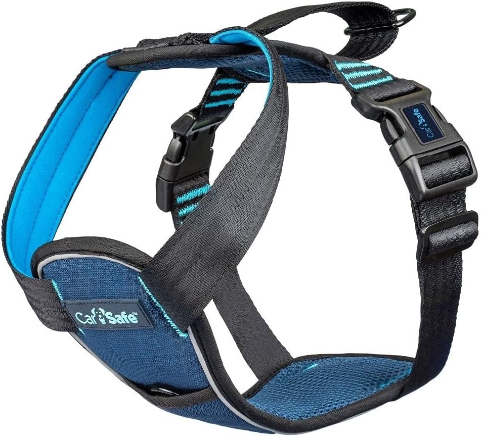 CarSafe Crash Tested Dog Safety Harness | Size M | Crash Tested to 32Kg/70lbs, Safely Secure Dog in the Car, Comfortable and Padded Design, for Toy, Small, Medium & Large Dogs