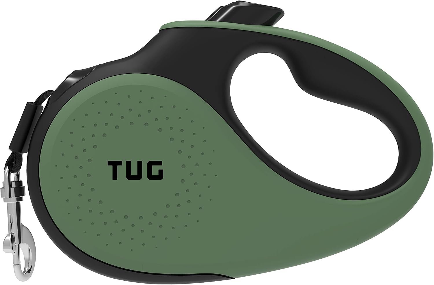 TUG Original Retractable Dog Leash, 16 ft (Medium, Green) | 360° Tangle-Free Retraction, 16 ft Tape, Quick Thumb Lock, Anti-Slip Handle, For Dogs Under 55 lbs