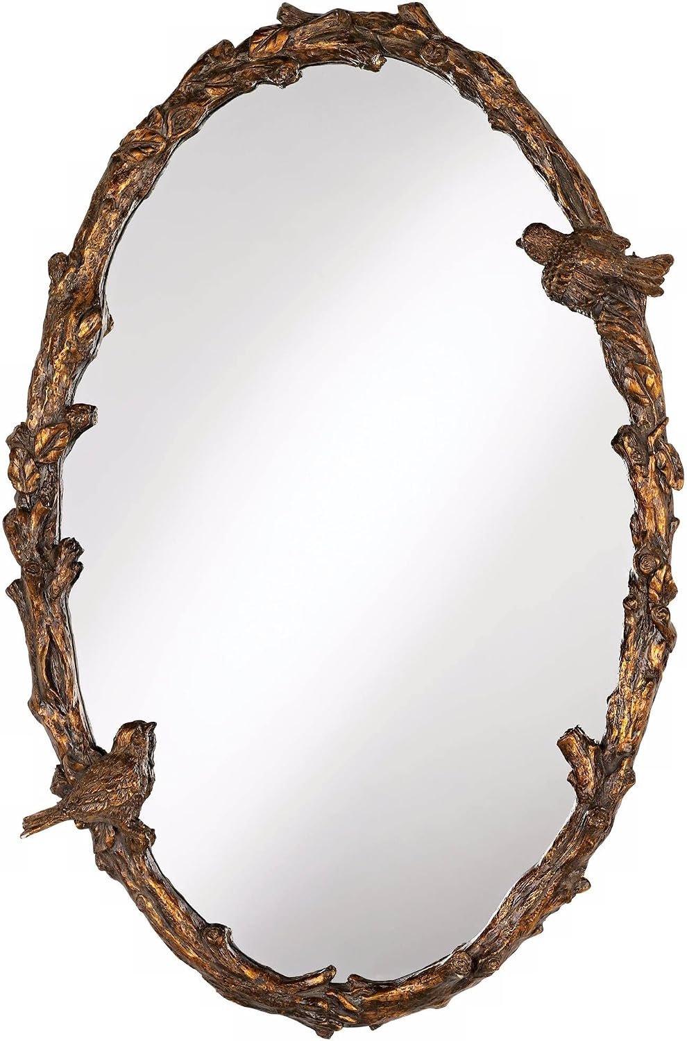 Uttermost Paza Love Birds Oval 34″ High Wall Mirror