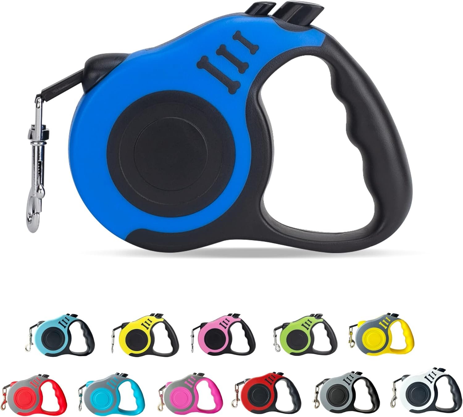 Retractable Dog Leash Automatic Telescopic Tractor Dog Tape | Pet Tape 10/16 FT Durable and Convenient, with Non-Slip Handle, Suitable for Small and Medium-Sized Dogs Blue