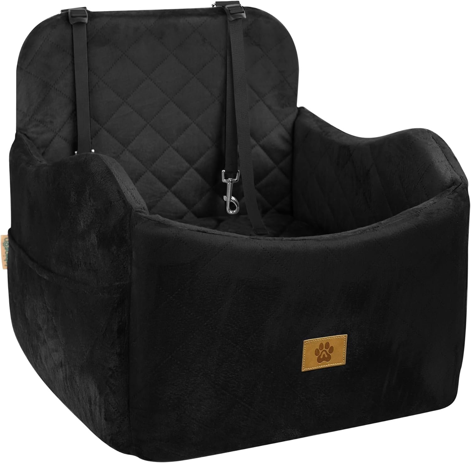 Dog Car Seats for Small Dogs Up to 35 lbs,Machine Washable Dog Booster Seat | High-Support Memory Foam,Dog Booster Car Seat with Storage Pocket,Easy Install,Safety Leashes,Anti-Slip,Fits Front/Back Seats