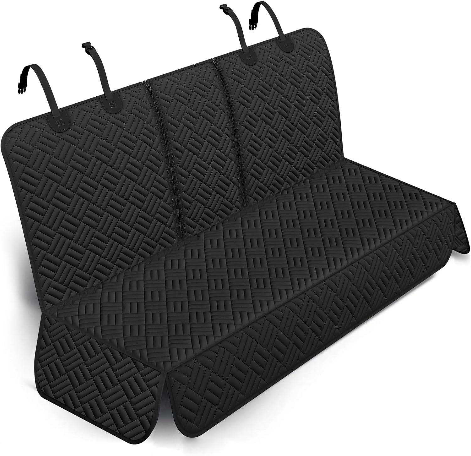 Dog Car Seat Cover for Back Seat, Waterproof 600D Oxford Protector | Non Slip Scratch Resistant Bench Cover, Easy to Clean, Fits Cars/SUVs/Trucks, 54 Inch, for Travel and Daily Use