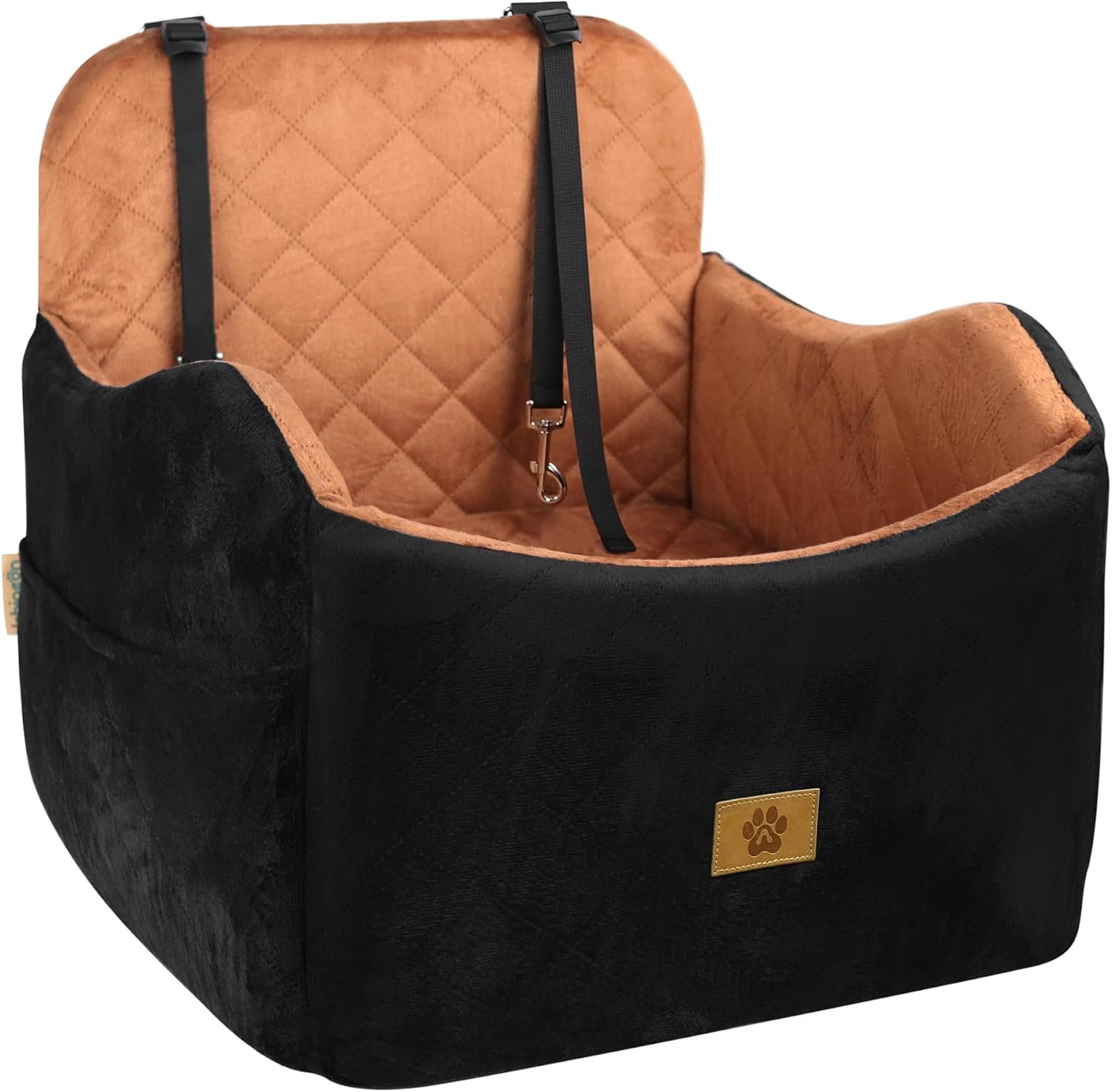 Dog Car Seats for Small Dogs Up to 35 lbs,Machine Washable Dog Booster Seat | High-Support Memory Foam,Dog Booster Car Seat with Storage Pocket,Easy Install,Safety Leashes,Anti-Slip,Fits Front/Back Seats