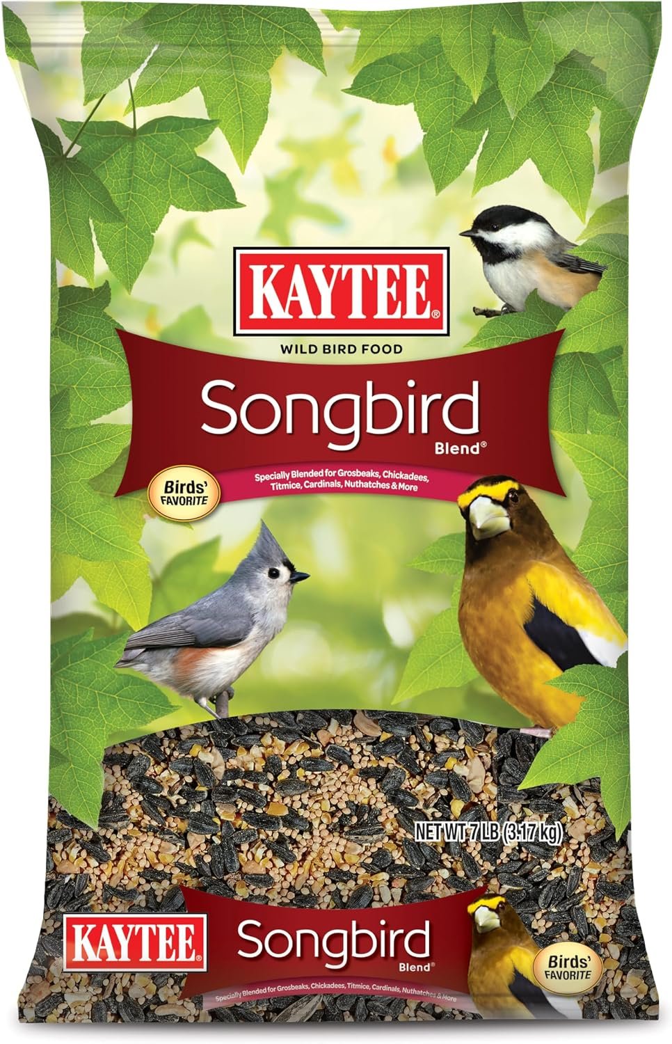 Kaytee Wild Bird Songbird Blend Food Seed, 7 Pound