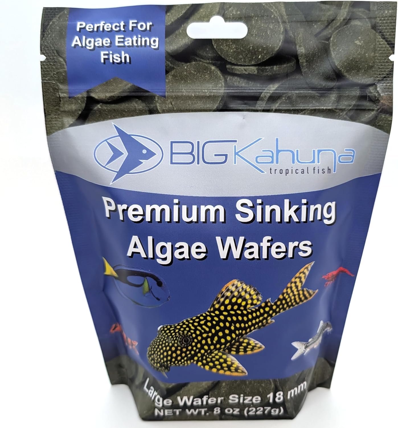 Large 18mm Algae Wafer – Algae Wafers for Bottom Feeders – The Best Pleco Wafers & Pleco Food Available – Algae Wafers for Snails (8 oz)