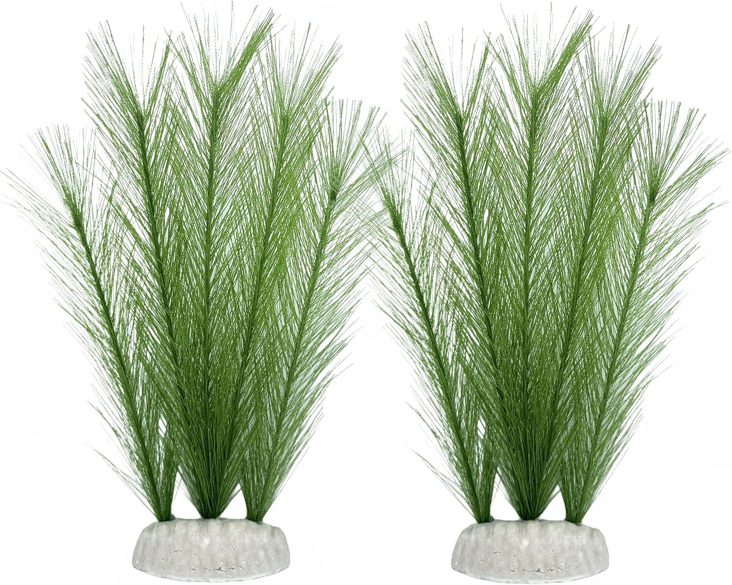 M2cbridge Plastic Fish Tank Plants Soft Silk Water Grass Reptile Waterweed for Terrarium Simulate Aquatic and Aquarium Landscape(2pcs,8″)